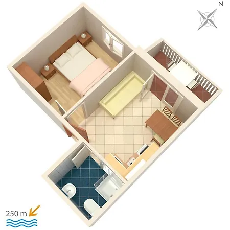 And With Parking Space Bol, Brac - 2873 Guest house 3*